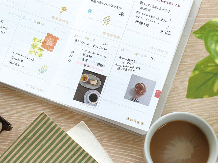 B6ウィークリーブロック ダイアリー 趣味 ログ 記録 アイデア