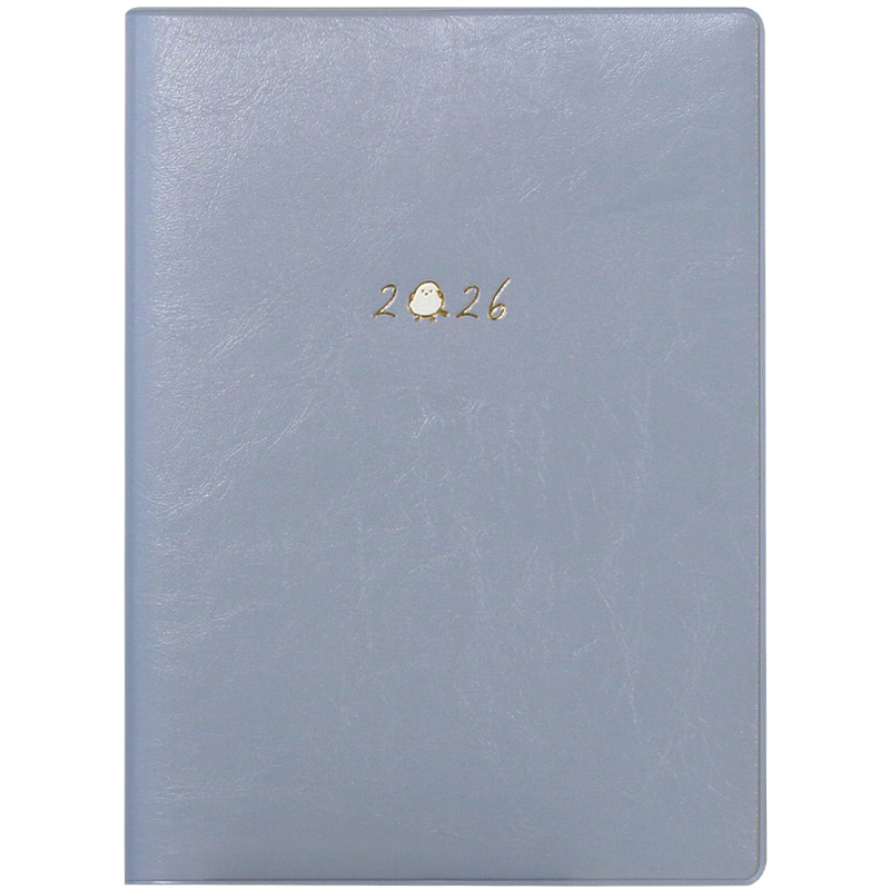 B6ウィークリーブロック ダイアリー プチシマエナガ ブルー