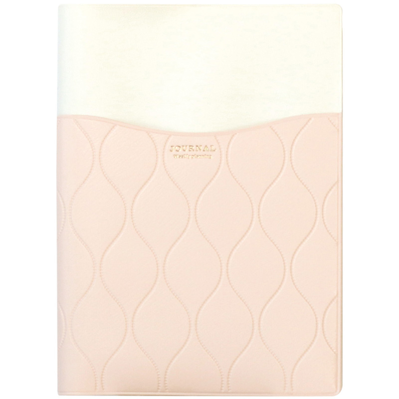 B6ウィークリーブロック ダイアリー キルティングポケット ピンク