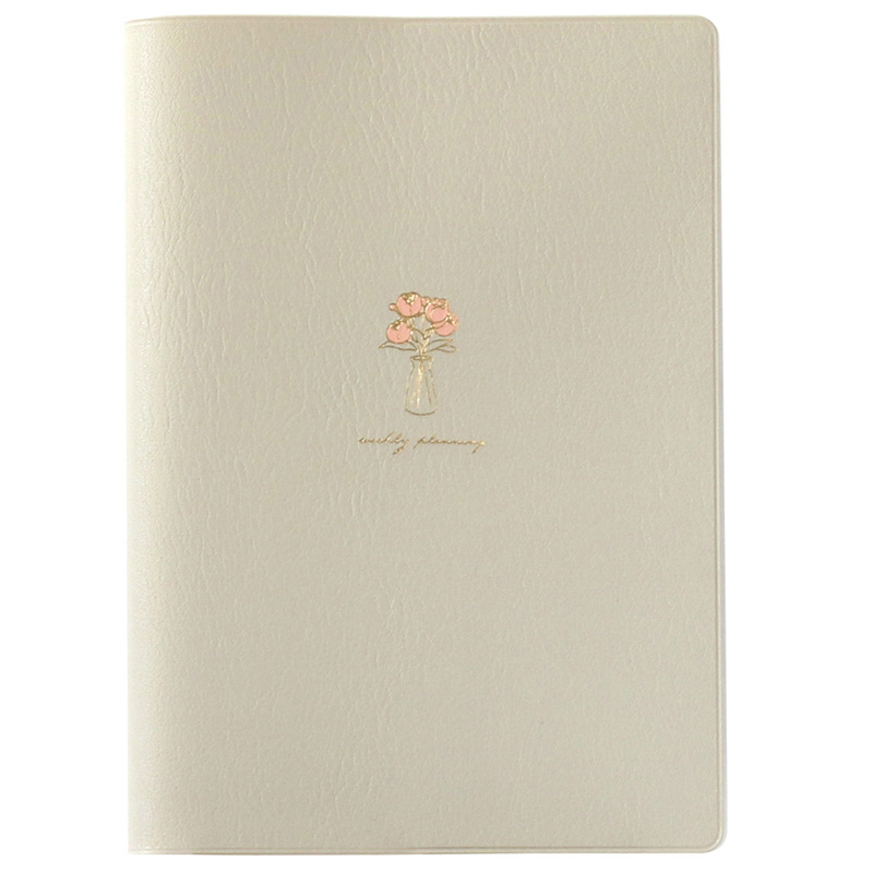 B6ウィークリーブロック ダイアリー ラナンキュラス ベージュ