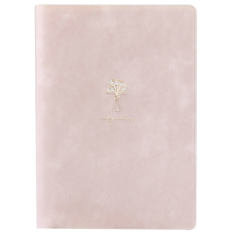 B6ウィークリーブロック ダイアリー ラナンキュラス ピンク