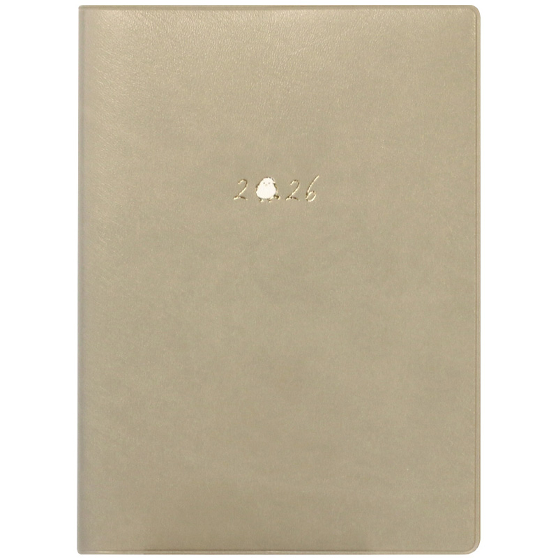 B6ウィークリーブロック ダイアリー プチシマエナガ ベージュ